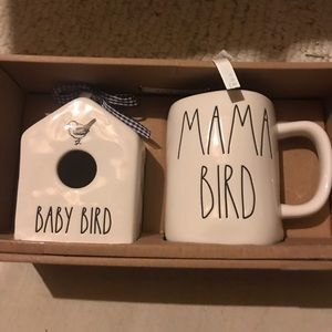 COPY - Rae Dunn birdhouse and mug set NWT